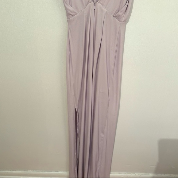 Lush Purple Ruched Wrap Maxi Dress XS‎ - Picture 5 of 8
